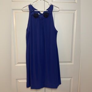 Blue Halter Dress